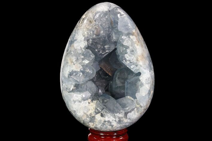 Crystal Filled Celestine (Celestite) Egg Geode - Large Crystals! #88298